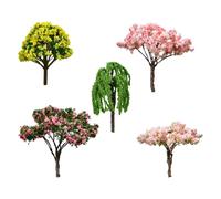 Fonowx Lot de 5 Décorations Miniatures pour Sapin de Noël, Diorama de Jardin de Fées, Bricolage