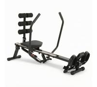 Fonowx Machine à Rames Hydraulique Rameur d'Appartement Appareil de Fitness Cardio Corps Entier Siège Lisse Poignée Ergonomique Cadre en Acier Compact Adapté, Style to 3