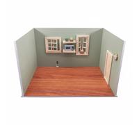 Fonowx Maison de Jeu pour Enfants Salle Miniature Diorama Décor Accessoires Construire en PVC Rigide et Bois Style Vintage Anti-humidité et Anti-gondolement, Fairy Tale 10 Modèle