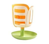 Fonowx Mangeoire à Foin et à Herbe pour Cage, Moins de Gaspillage, Robuste, Grande Capacité, Anti-basculement, pour Aliments et Foin pour Lapins, Orange