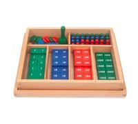 Fonowx Matériel mathématique de Jeu de Timbres Montessori, Jouet mathématique Professionnel, Outil d'apprentissage précoce pour garçons et Filles, bébés