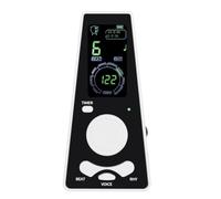 Fonowx Métronome Électronique Numérique Digital Vocal Comptage de la Mesure par Voix Boutons pour Battement et Rythme Format, Blanc