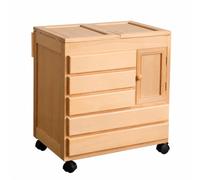 Fonowx Meuble Rangement Rail Organiseur sur Le Spacieux Armoire Rangement Compartiment Latéral Tiroirs Multifonction pr Artistes