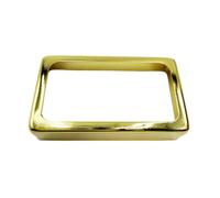 Fonowx Micro Humbucker en Laiton Couverture Micro Double Bobinage Cadre Rectangulaire Ouvert Finition Lisse Protection Solide Légère Adapté aux Luthiers et, Or