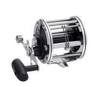 Fonowx Moulinet de Pêche Trolling Ronde Moulinet Bateau Moulinet Mer Corps Compact Métallique avec Poignée à Droite et Bouton en Forme d'Ébène pour, PN300-10