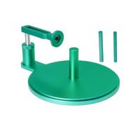 Fonowx Outil de Collage de Pneus RC Gabarit de Fixation Support de Centrage Presse d'Alignement Métal avec Bras Réglable et Porte-Cercle Pied Stable Adapté, Vert