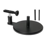 Fonowx Outil de Collage de Pneus RC Gabarit de Fixation Support de Centrage Presse d'Alignement Métal avec Bras Réglable et Porte-Cercle Pied Stable Adapté, Noir