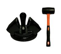 Fonowx Outil pour Creuser Des Trous dans Le Sol. Outil pour Creuser Des Trous dans Le Sol. Ventouse de Levage Robuste pour, Noir