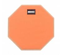 Fonowx Pad d'Entraînement de Batterie Tambour d'Exercice Tapis de Frappe Surface de Pratique Caoutchouc Réactif pour Répéter Rudiments Tempo et Maîtrise, Orange