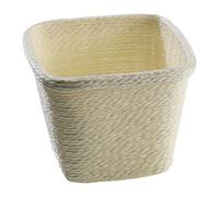 Fonowx Panier à Fleurs Tressé, Cache-Pot Rustique pour Jardin, Bureau,