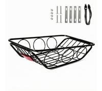Fonowx Panier Vélo avec Kit Montage, Style to 2 | Robuste, Panier Métallique pour Vélo, Antirouille, Trajets Quotidiens