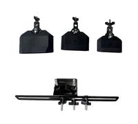 Fonowx Percussion Cowbell Cloche Rythmique Bloc Percussif Accessoire pour Batterie avec Support Fixable en pour Sons Nets et Multiples Hauteurs Convient aux, Noir