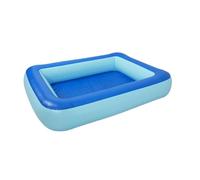 Fonowx Piscine Gonflable Rectangulaire Réutilisable, Facile à Nettoyer, pour Enfants, Fêtes, Terrasses, Maisons, Extérieur, 60cm