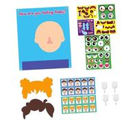 Fonowx Planche en feutre pour enfants, jouet d'apprentissage social et émotionnel pour développer la créativité, modèle B