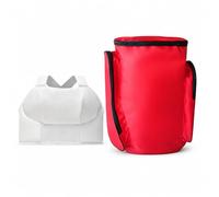 Fonowx Plastron de Karaté pour Femme, Protection Contre Les Impacts, Couche Extérieure Flexible, Gilet Rembourré Résistant, Sac à Dos Inclus