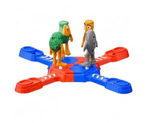 Fonowx Plateforme de Jeu Interactive Dotée d'une Base de Bataille Section Emboîtée Figurine Collectible Présentoir Imprimé Convenant à la Décoration Maison Réunions Enfants
