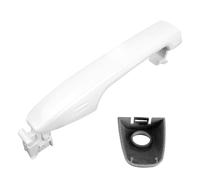 Fonowx Poignée de Porte de Véhicule Poignée Extérieure Poignée Latérale Ensemble avec Encadrement Remplacement Conception Courbe Finition Lisse, Blanc, Blanc, style to 4
