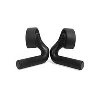 Fonowx Poignée de Prise Fitness Traction Crochet Musculation Tirage Accessoire Haltérophilie Prise Cylindrique Nylon Antidérapant Adaptée aux Tractions, Noir, Angle De 45°