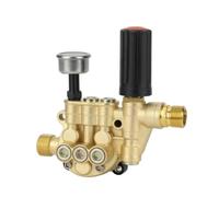 Fonowx Pompe Haute Pression pour Nettoyeur 220V de Lavage Tête de Bloc Moteur Assemblage Portatif avec Couvercle Supérieur Structure Mécanique, Pompe À Piston 12 Réglable + Manomètre