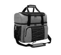 Fonowx Portable Sports Carrier Sac de Bowling Sacoche Fourre-Tout Besace Capacité Double Boule Compartiment Chaussures Isolé Coupes Moulées Protectrices et, Array, Gris, Double Balle