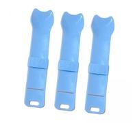 Fonowx Porte-cuillère à Presser en Bande de Chat, 4x3 Pièces, Presse-collation à Rayures pour Chat, Fournitures Multi-usages pour Animaux de Compagnie, Distr