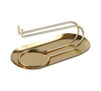 Fonowx Porte-encens, Bougeoir, Porte-bougie Parfumée, Acier Inoxydable, pour La Maison, Le Bureau, La Chambre, Le Bureau, Style Champêtre, Plateau Ovale