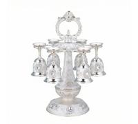 Fonowx Porte-Gobelets avec Six Tasses Gothique, Blanc Argenté