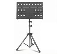 Fonowx Portée Musicale Pliante en Métal Cheval à Trois Sections Pieds Triangulaires pour Maintenir les Feuilles Musique Adapté aux Cours aux Spectacles, Style A