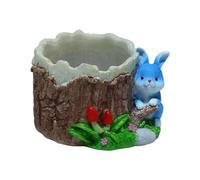 Fonowx Pot à Crayons en Forme d'animal, Pot de Fleurs pour Décoration de Plantes D'intérieur, Bleu