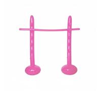 Fonowx Poteau Saut Gonflable pour Activité Physique Familiale Jeu Souple Fabriqué en PVC TPU Utilisé dans Les Parcs Aires de Loisirs Rencontres Amicales, Rose, 145x130cm
