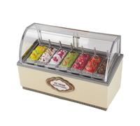 Fonowx Présentoir Décoratif Vitrine ssert Miniature Barre Glace Compact Meuble D'exposition Glaces Miniatures pr, Diorama,