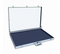 Fonowx Présentoir Pliable Aluminium avec Vitrine Acrylique Transparente Table de Vente Boîte de Stockage Comptoir Démonstration Protection Inventaire, Array, Argent, 86 56 7.5