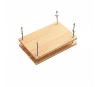 Fonowx Presse à Reliure de Livres Dispositif Serrage Adaptable en Bois Solution Fiable pour Positionner Sécuriser Ouvrages Réparation Montage Adapté Ateliers, Deux Niveaux Pour Papier A4 36x26.5x3 Cm