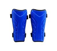 Fonowx Protège-Tibias Enfants Protège-Jambe Coquille Plaque Tibia Pare-Chocs avec Coque Dure Antichoc et Mousse EVA Double Sangle Réglable Profil Fin Suitable for Techniques Sport Scolaire, Blue