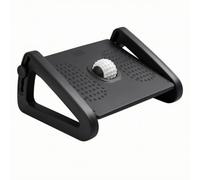 Fonowx Repose-Pieds Bureau Relaxant | Conception Ergonomique Ajustable, Repose-Pieds Balle Masge, Robuste, pr Télétravail, employés à distance, Étudiants, Noir, Sans Rembourrage
