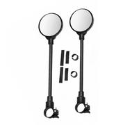 Fonowx Rétroviseur Vélo Rétroviseur Guidon Miroir Cyclisme Accessoire Cycliste avec Réglage Fluide Vision Claire ABS Antichoc Collier Verrouillage Ferme Convient Trajets Nuit Jour, 2 PACK