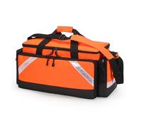 Fonowx Sac de Secours Étanche Trousse Paramédicale Urgence Médicale Mallette Ambulancière Sacoche Intervention Grande Capacité Transport Confortable Sangles, Orange