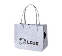 Fonowx Sac de Transport Souple pour Chat et Chien, fourre-Tout Pratique pour Animaux de Compagnie, Gris, M