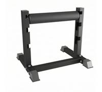 Fonowx Split Squat d'Entraînement Rack Support Appareil Construction en Acier et Base Rectangulaire Basse Rouleau de Jambe Rembourré Stabilité Maximisée, Array, Noir, Modèle Avec Tube Carré