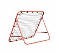 Fonowx Sports Net Filet d'Entraînement Sportif Armature Acier Trame Solide Zone de Renvoi Module de Travail Renvoi Continu pour Améliorer Toucher, Rouge