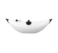Fonowx Stabilisateur de Kayak Flottant et Trigger Bouée Gonflable Flotteur de Stabilisation en Polychlorure de Vinyle à Profil avec Attache Haute et Valve, Blanc