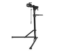 Fonowx Stand Maintenance Vélo en Acier Carbone Mâchoire Pivotante 75 Cm Pied Antidérapant Colonne Télescopique 160 Cm Support d'Accessoires Conçu pour Mécaniciens Amateurs