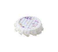 Fonowx Table Basse Miniature pour Poupée Recouvert Tissu ntelle Délicate pour Salon Chambre Décoration Diorama Charmante, Lapin