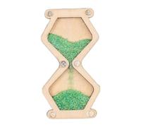 Fonowx Tableau D'activités En Forme de Sablier, Accessoires de Jouets Sensoriels, Tableau D'activités En Bois pour L'éveil Des Tout-petits, Vert