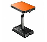 Fonowx Tablte Auto à Colonne Levage Pneumatique Pliable Table Voiture Réglable en Hauteur Peu Encombrant pr Voyageurs, Trajs Lors des Trajs, Orange