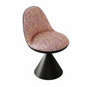 Fonowx Tabouret de Maquillage Rotatif Chaise de Coiffeuse Siège Pivotant Pouf de Toilette Style Moderne pour Mobilier Intérieur Mousse Résiliente pour, Rose