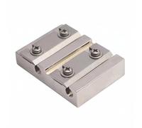 Fonowx Taille-chevilles Violon Outil Réparation Affûtage Cheville Guide de Cheville Gabarit Compact Rainure Centrale Acier Usiné Ajustement Stable Adapté à, Argent