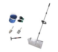 Fonowx Tamis à Sable de Plage Robuste En Acier Inoxydable pour Trouver Du Sable, Argent