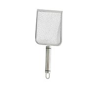Fonowx Tamis de Sable pour Reptiles, cuillère de Nettoyage pour Animaux de Compagnie, antirouille, Maille Fine, Tamis à litière pour Animaux de Compagnie, 4.5 Mm X 4.5 Mm