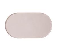 Fonowx Tapis de Rechange pour Mangeoire pour Animaux, avec Rebord, Anti-déversement, en Silicone, Protège Le Sol, Antidérapant, pour La Nourriture, Gris